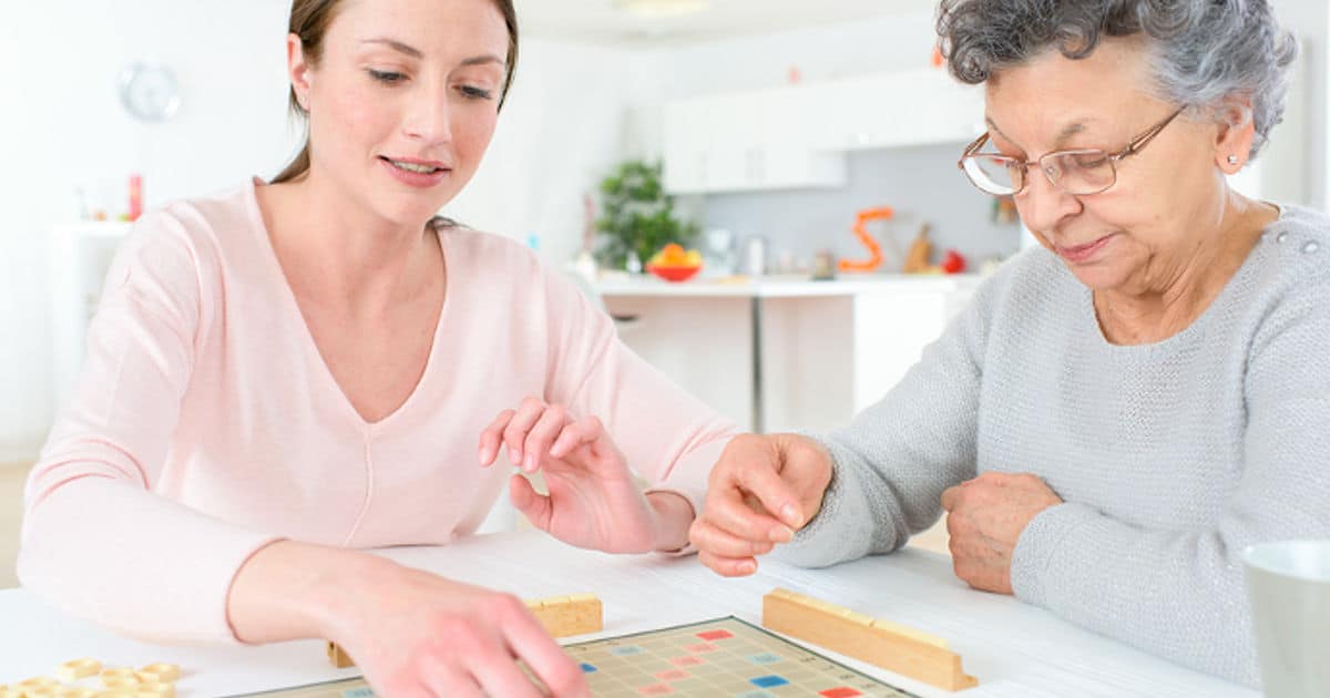 Caregiver companionship for games, leisure activities, and daily entertainment.